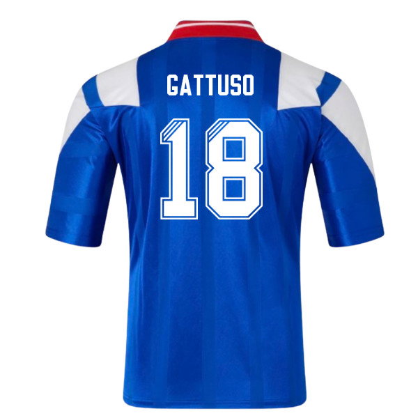 1992-1994 Rangers Retro Home Shirt (GATTUSO 18)-PitchVibe Kits